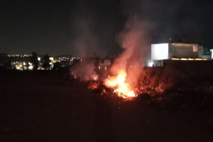 En la Azucena queman toneladas de basura ante indiferencia de autoridades de El Salto