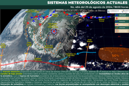 Lluvias intensas en estos estados