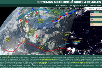 Siguen lluvias en mismas regiones