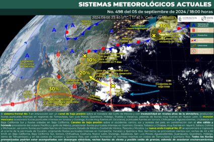 Lluvias en casi todo el país