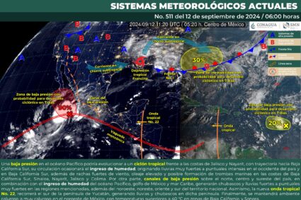 Lluvias muy fuertes en Aguascalientes y varios estados