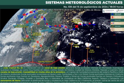 Lluvias en Aguascalientes y casi todo México