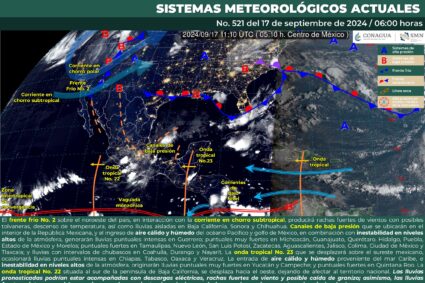 Lluvias en el sureste