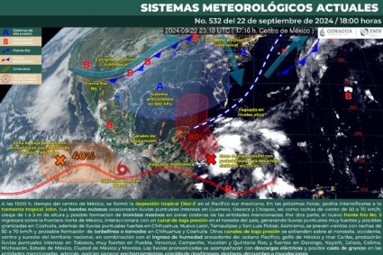 Oleaje de tres metros en Guerrero y Chiapas