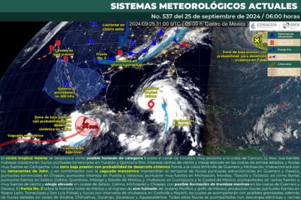 Lluvias torrenciales en el sur; aisladas en Aguascalientes