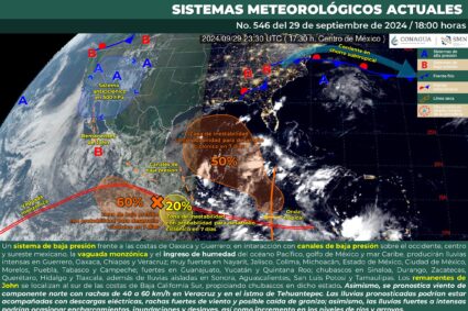 Siguen Intensas lluvias en el sur y aisladas en Aguascalientes