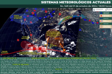 Temperaturas de -5 grados en sierras de Aguascalientes y lluvias en el sur