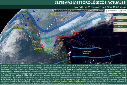 Frío y rachas de viento