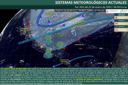 Ingresa masa de aire polar al país