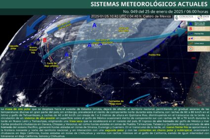 Se aleja masa polar de México, pero asfalto se congelará