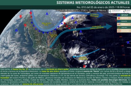 Norte provocará Frío, lluvias y oleaje