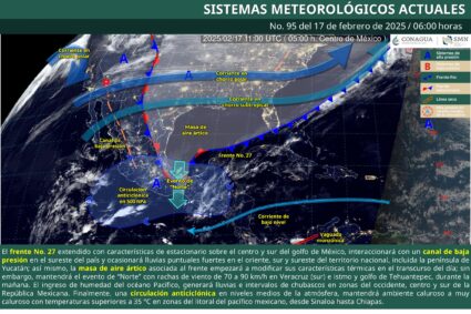 Lluvias en gran parte de México