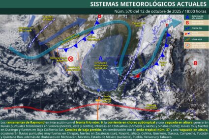 Lluvias en el noroeste; deslaves e inundaciones en el pacífico sur