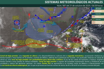 Alerta en Veracruz y Oaxaca por lluvias: pronóstico general
