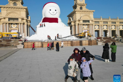 Muñeco de nieve de 18 metros