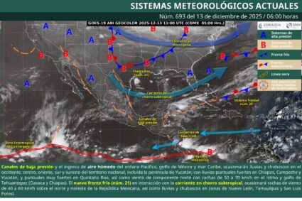 Alerta: lluvias muy fuertes en el sureste