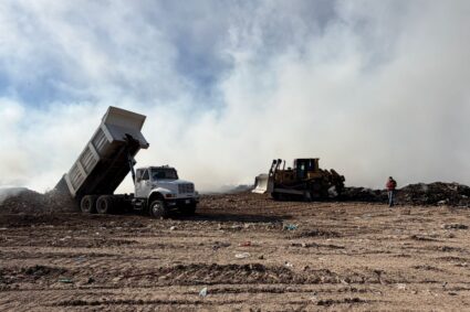 Se quema el basurón de Culiacán