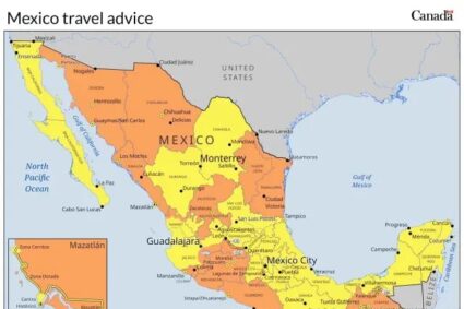 Canadá emite Alerta Amarilla para viajar a Aguascalientes y Naranja en Zacatecas y Jalisco
