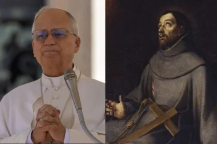 León XIV ora en el 800 aniversario luctuoso de San Francisco de Asís