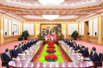 Líderes de China y Corea se reúnen en el Palacio del Pueblo