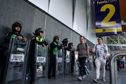 100 mil efectivos blindan el Estadio Azteca frente al amago de la CNTE
