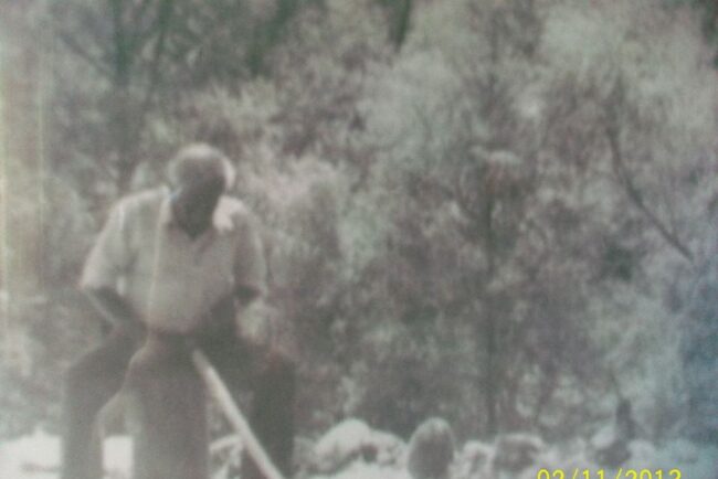 Don Reyes Villegas Ventura en su rancho El Volador